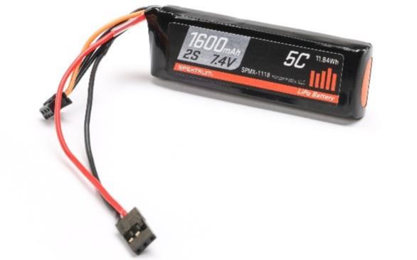 Spektrum 7.4V 1600mAh 2S 5C LiPo RX Battery