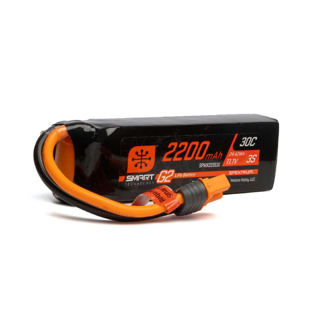 Spektrum 2200mAh 3S 11.1V Smart G2 LiPo 30C IC3