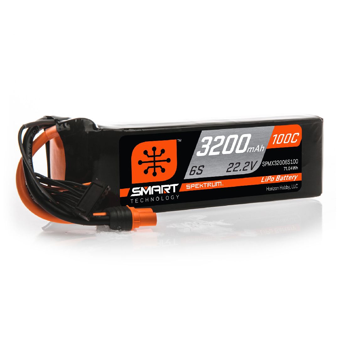 Spektrum 3200mAh 6S 22.2V 100C Smart LiPo IC5