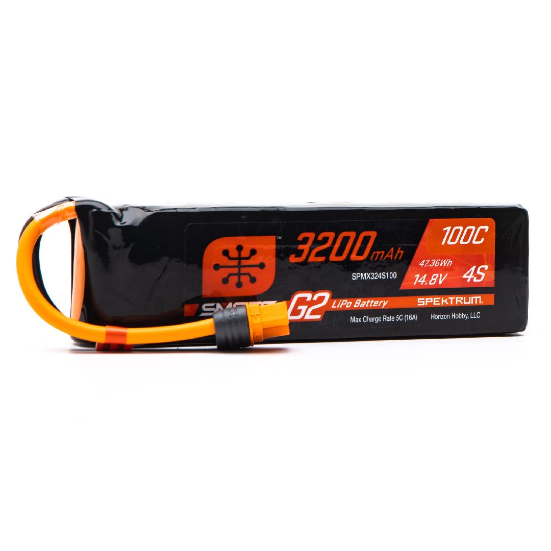 Spektrum 3200mAh 4S 14.8V Smart G2 LiPo 100C; IC3