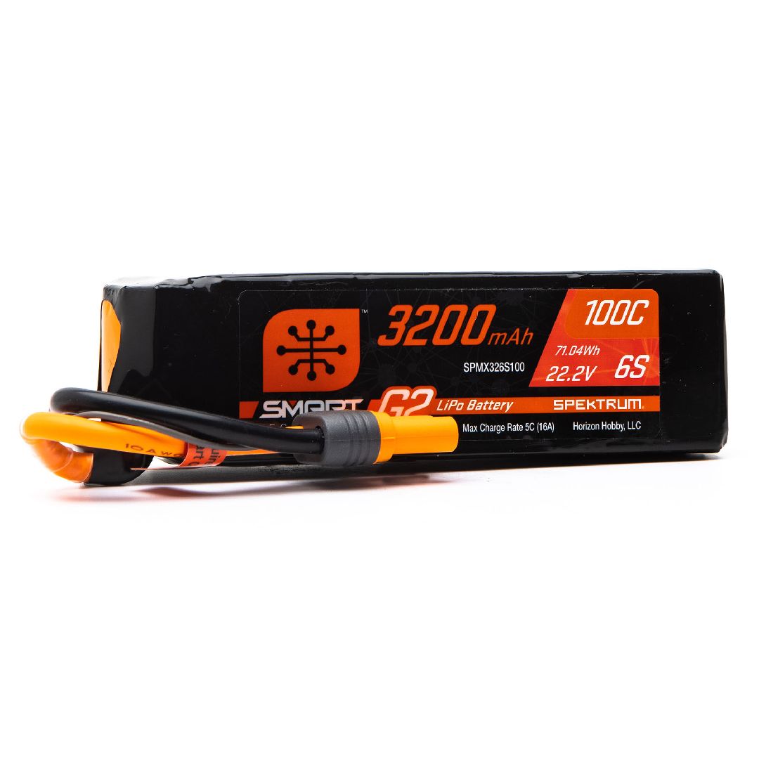 Spektrum 3200mAh 6S 22.2V Smart G2 LiPo 100C; IC5