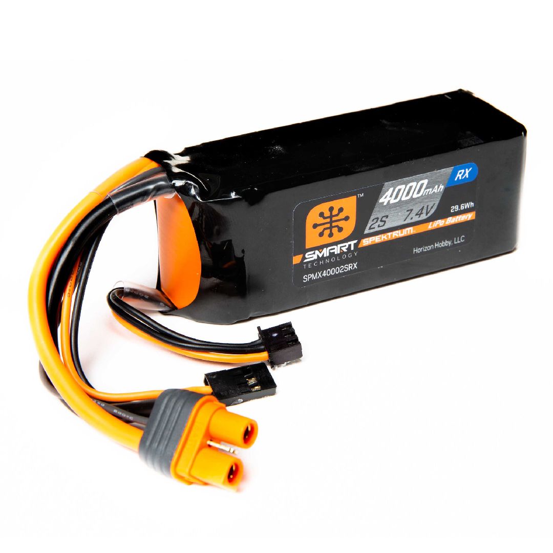 Spektrum 4000mAh 2S 7.4V Smart LiPo Receiver IC3