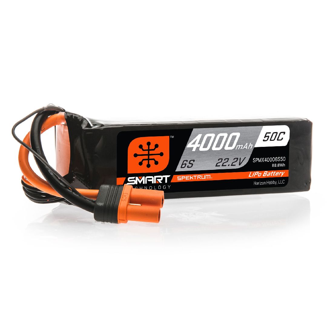 Spektrum 4000mAh 6S 22.2V 50C Smart LiPo IC5