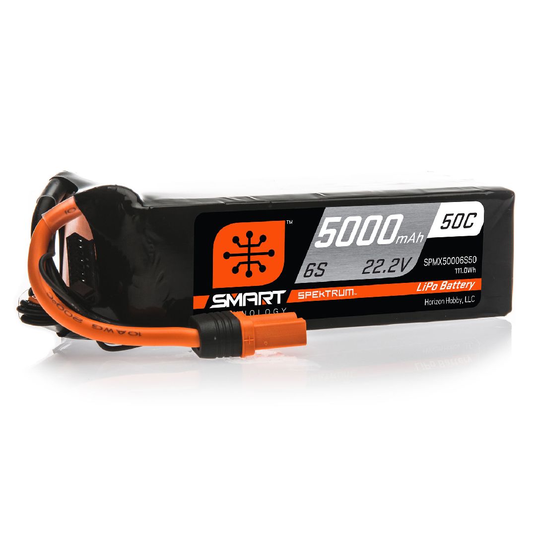 Spektrum 5000mAh 6S 22.2V 50C Smart LiPo IC5