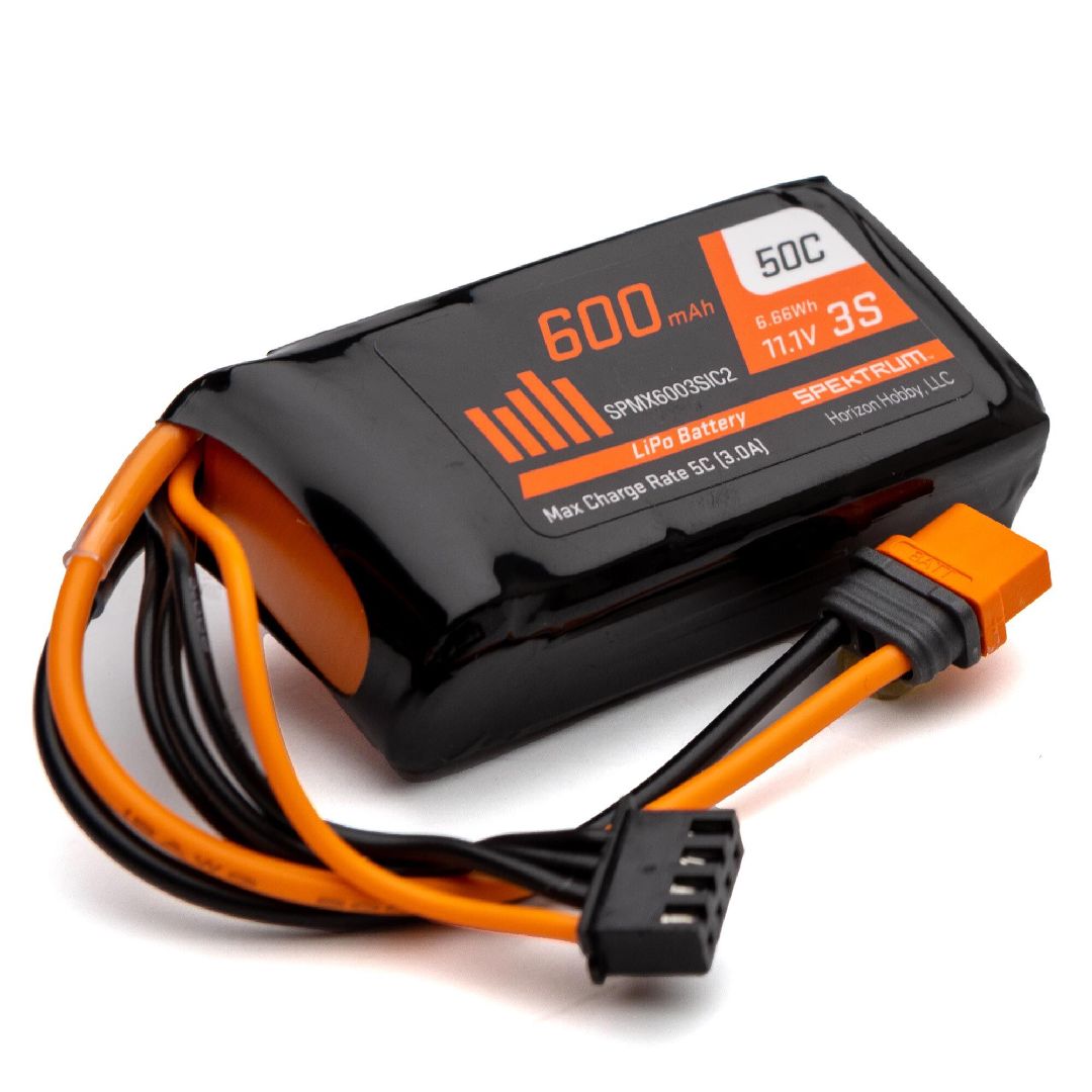 Spektrum 600mAh 3S 11.1V 50C LiPo IC2