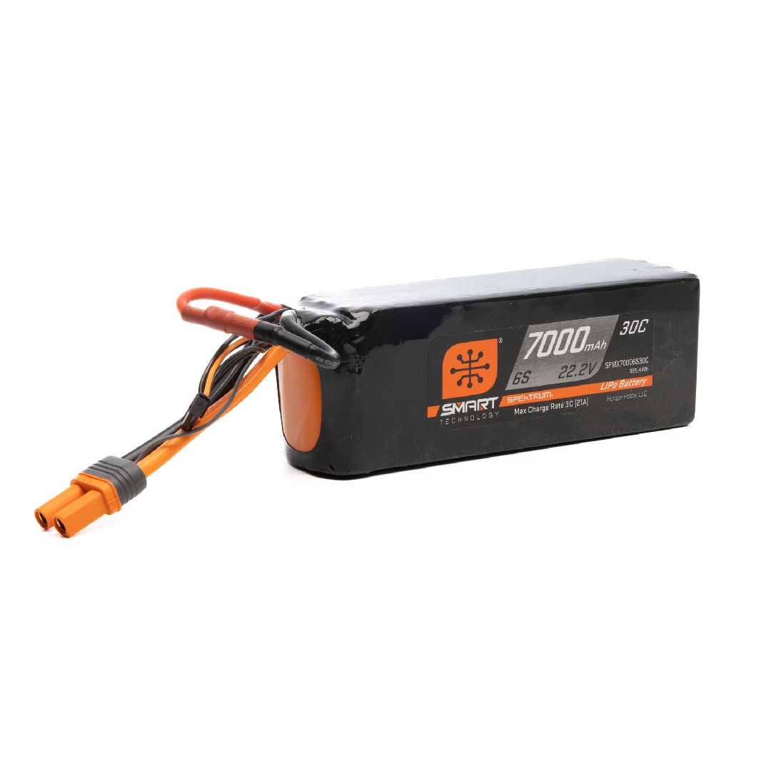 Spektrum 7000mah 6S 22.2V Smart LiPo 30C; IC5