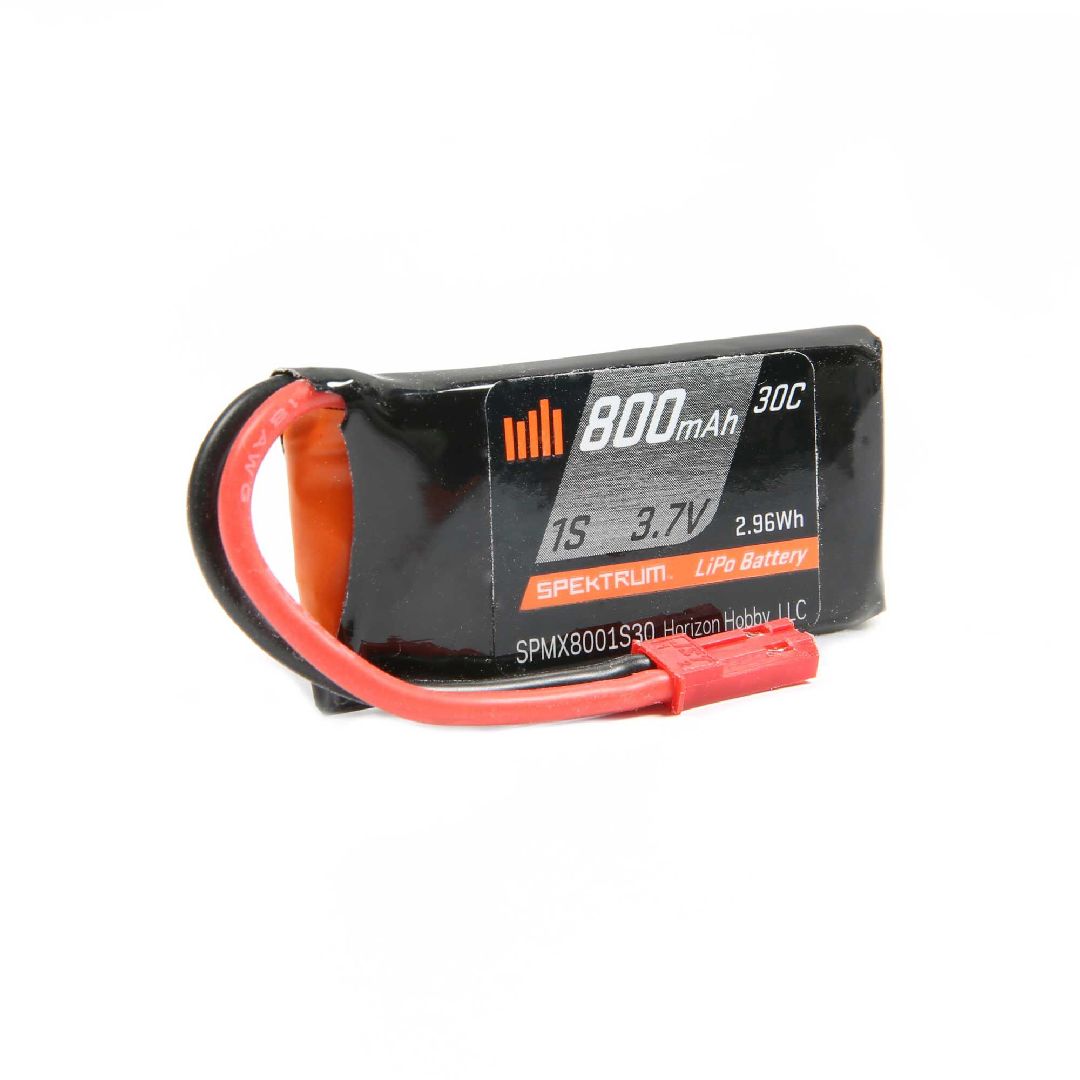 Spektrum 800mAh 1S 3.7V 30C LiPo JST-RCY Spektrum 800mAh 1S 3.7V 30C LiPo JST-RCY