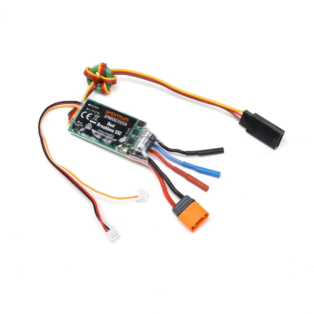 Spektrum Dual Brushless ESC: Revolution 155 CP