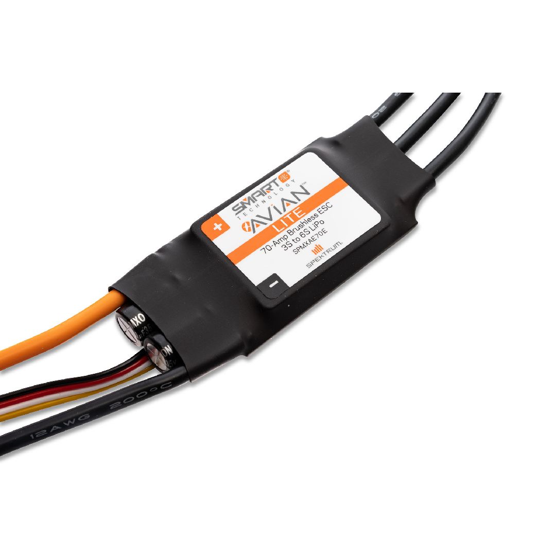 Spektrum Avian 70A Smart Lite Brushless ESC, 3S-6S: IC3 Ver. E