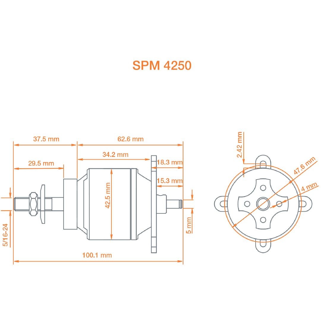Spektrum Avian 4250-800Kv Outrunner Brushless Motor