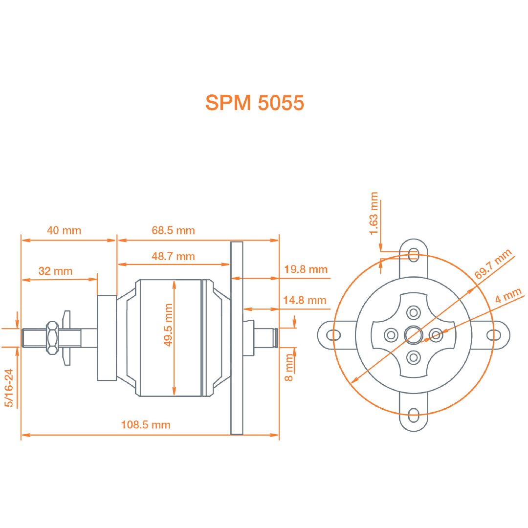 Spektrum Avian 5055-650Kv Outrunner Brushless Motor