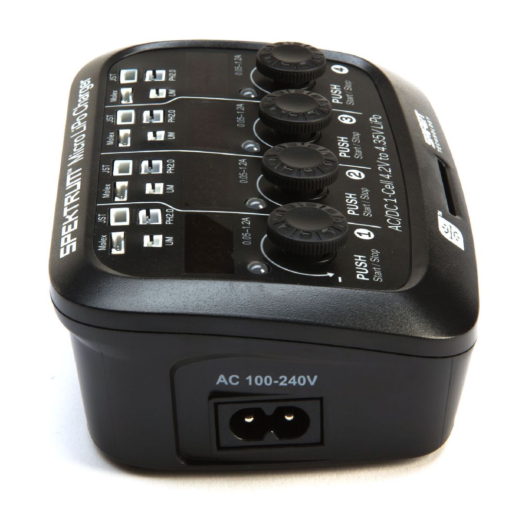 Spektrum Spektrum S44 Micro 4 port AC/DC 1S LiPo Charger