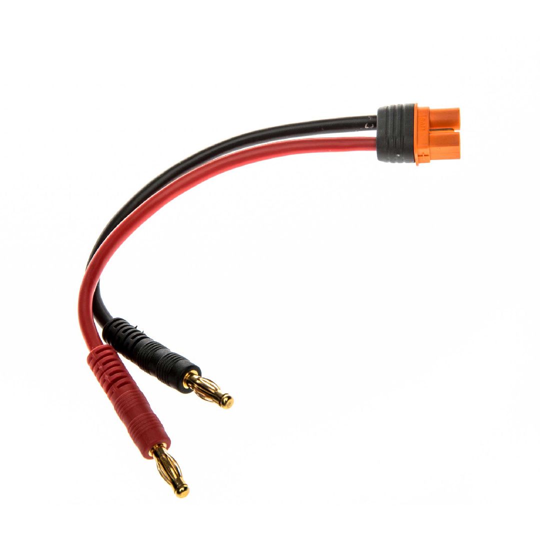 Spektrum Adapter: IC3 Battery / 4mm Male Bullets 6 13AWG