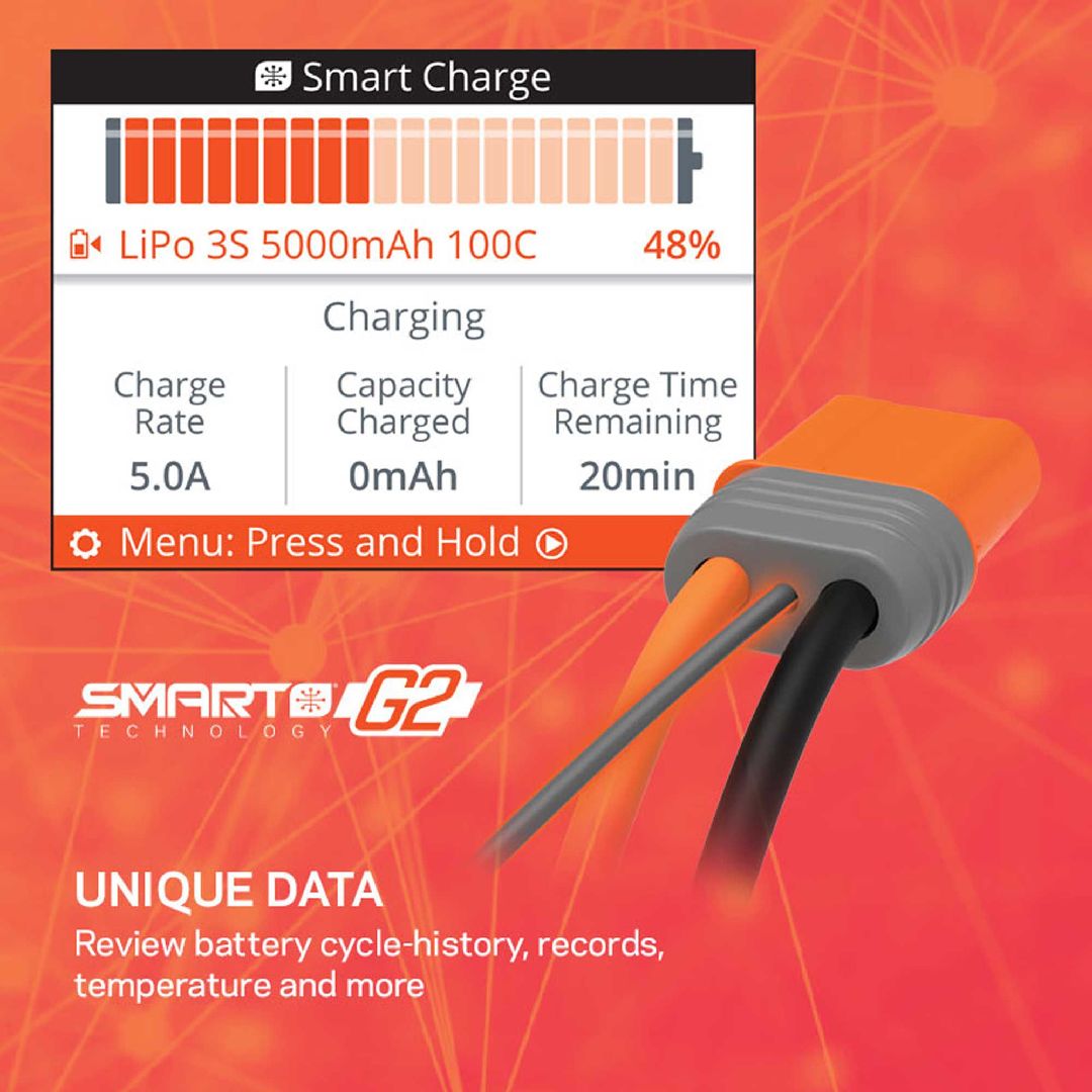 Spektrum 3S Air Bundle: G2 2200mAh 3S LiPo IC3 & S155 Charger