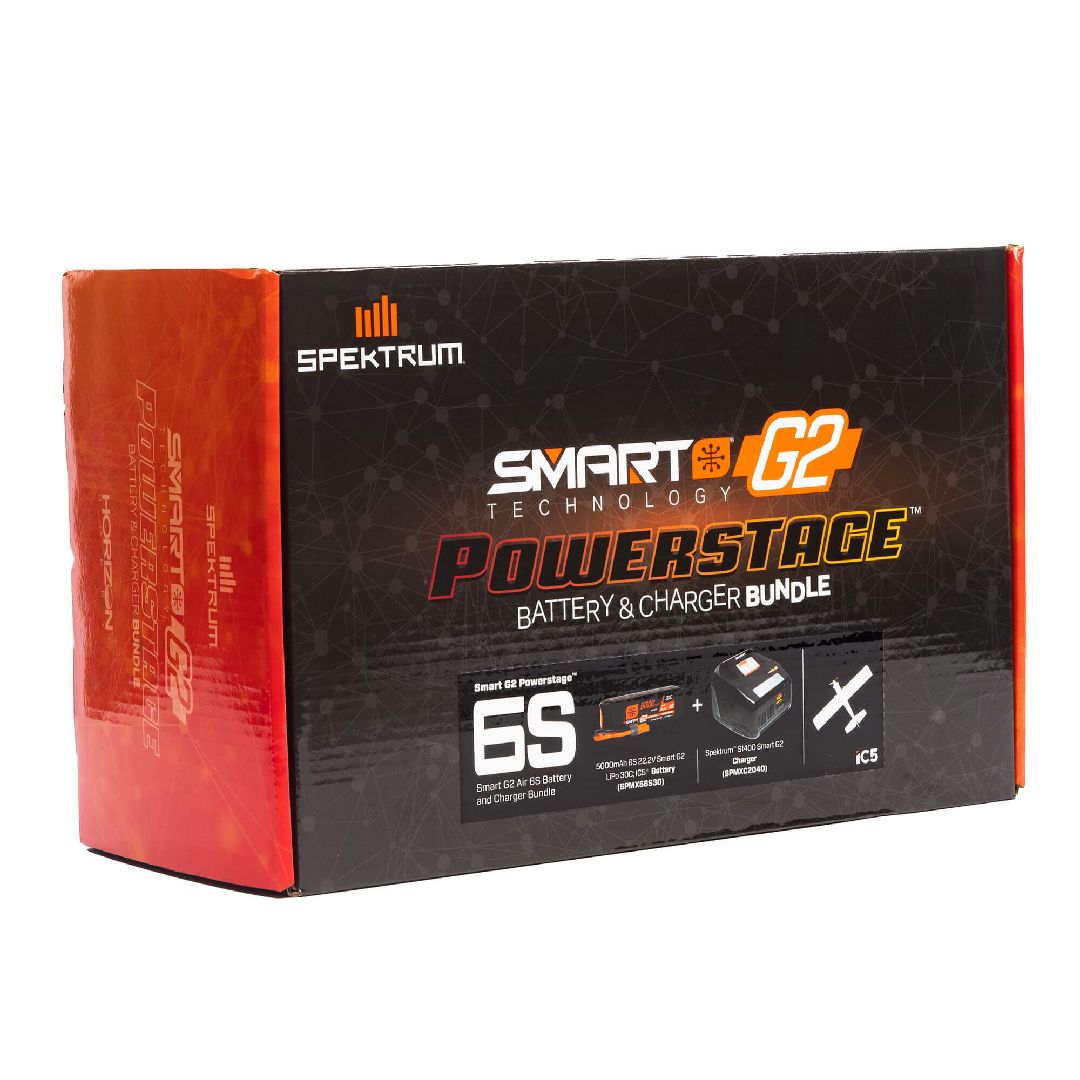 Spektrum Smart G2 Powerstage Aircraft 6S Bundle (Chgr+Batt)