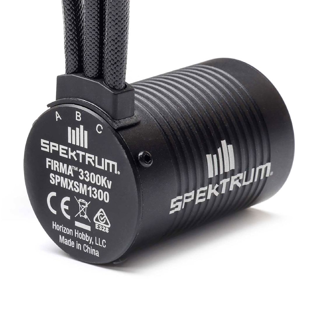 Spektrum Firma 3652 3300Kv 4-Pole Brushless Motor: 3.175mm