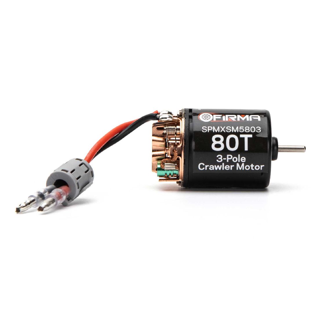 Spektrum Firma 80T Rebuildable 3 Pole Brushed Crawler Motor