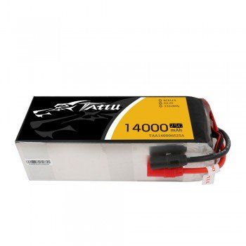 Tattu - 983 - 14000mAh 25C 6S1P 22.2V UAV Lipo Battery Pack with AS150+AS150 Plug 192x78x58mm