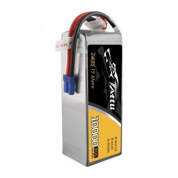 Tattu 22.2V 30C 6S 10000mAh Lipo Battery Pack EC5 - Click Image to Close