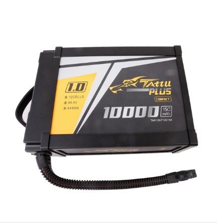 Tattu 10000mAh 12S1P 44.4V 25C LiPo XT90 - Click Image to Close