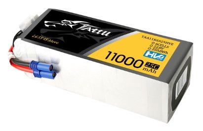 Tattu 11000mAh 6S 22.8V 25C LiPo Battery with EC5 Plug for UAV - Click Image to Close