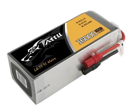 Tattu 16000mAh 6S 22.2V 30C LiPo Battery Pack - Click Image to Close