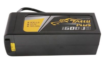 Tattu Plus 16000mAh 6S 22.2V 15C LiPo Battery Pack with QS8(New) - Click Image to Close