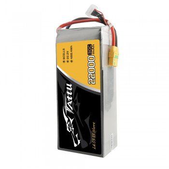 Tattu 22.2V 30C 6S 22000mAh Lipo Battery with XT90-S Plug - UAV