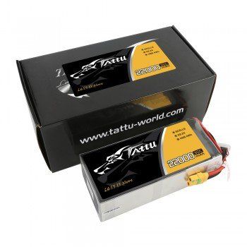 Tattu 22.2V 30C 6S 22000mAh Lipo Battery with XT90-S Plug - UAV