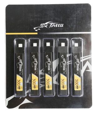Tattu 300mAh 1S1P 3.8V 75C High Voltage LiPo Battery Pack