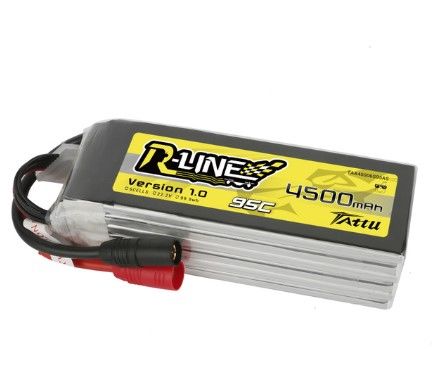Tattu R-Line 4500mAh 6S 95C LiPo Battery Pack with AS150 Plug