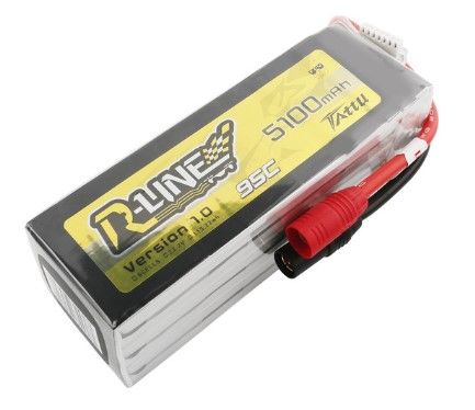 Tattu R-Line 5100mAh 6S 22.2V 95C FPV LiPo Battery - Click Image to Close