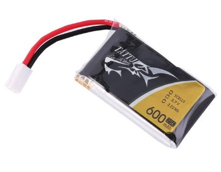 Tattu 600mAh 1S 3.7V 25C LiPo Battery Pack