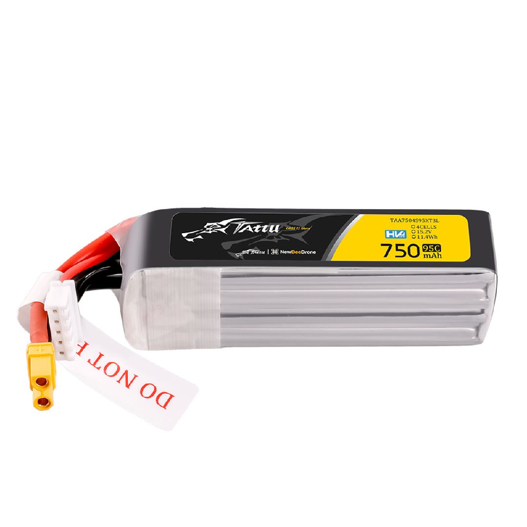 Tattu 750mAh 4S 95C 15.2V R-Line HV Lipo with XT30 Plug