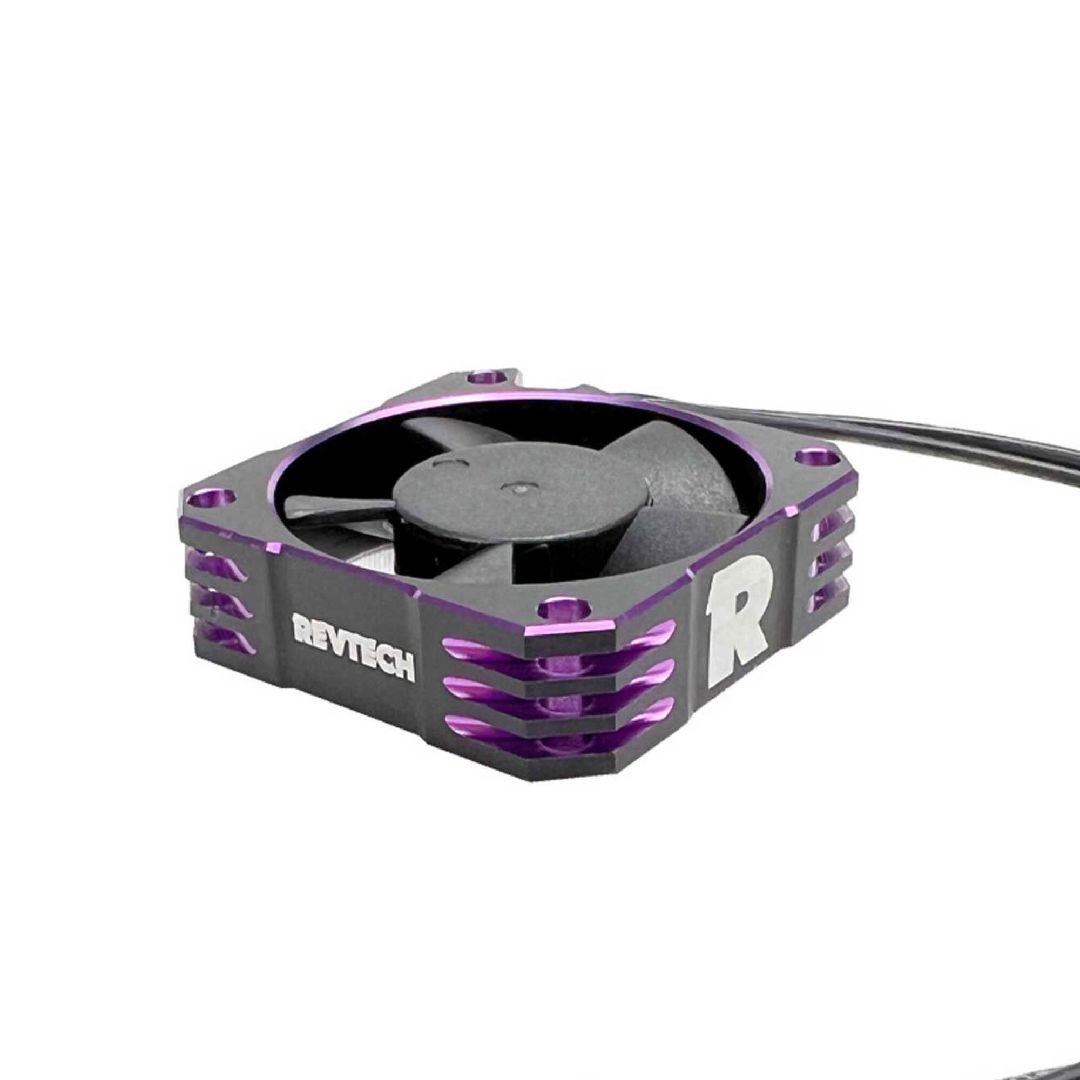 Trinity Aluminum 35x35mm Purple Fan