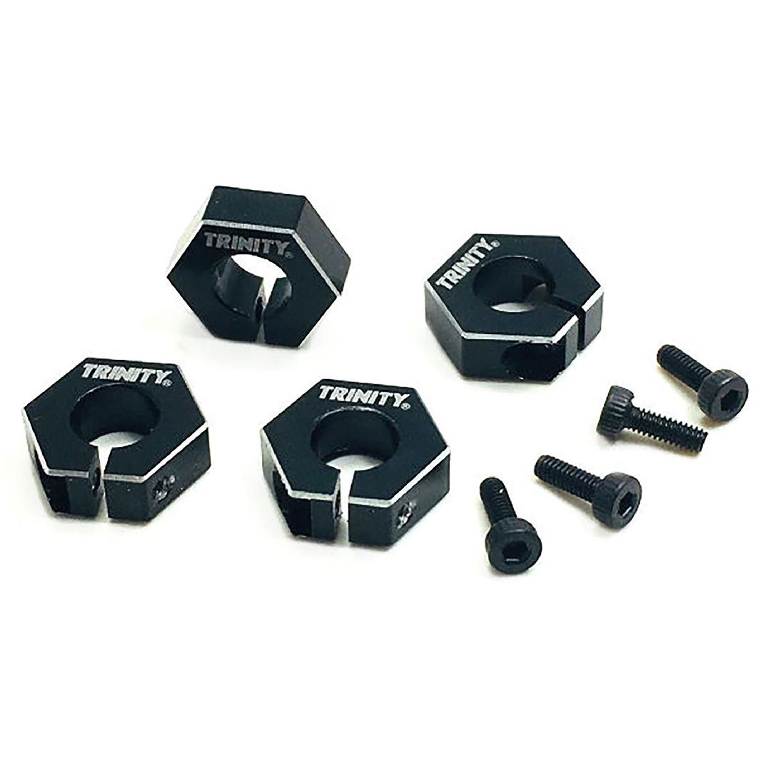 Trinity Clamping Aluminum Wheel Hexes EB410 Black (4)