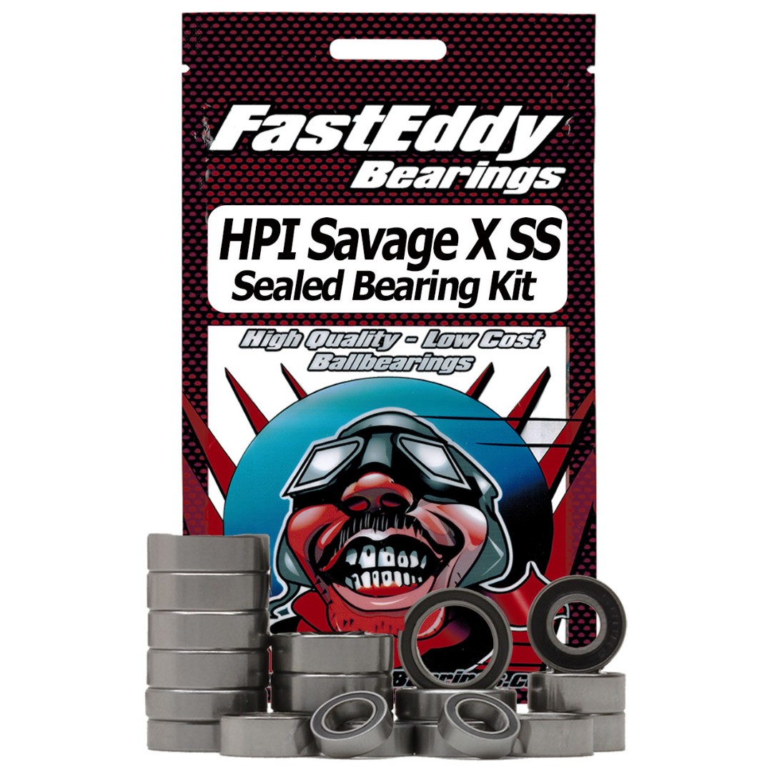 Fast Eddy HPI Savage X SS Sealed Bearing Kit - Click Image to Close