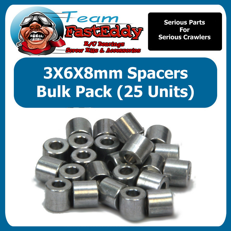 Fast Eddy 3x6x8 Spacers (25) - Click Image to Close