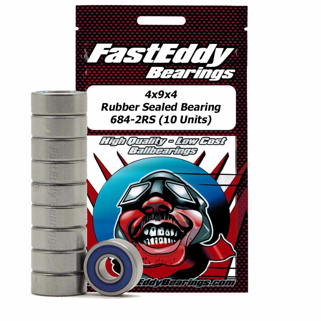 Fast Eddy 4x9x4 Rubber Sealed Bearing 684-2RS (10)