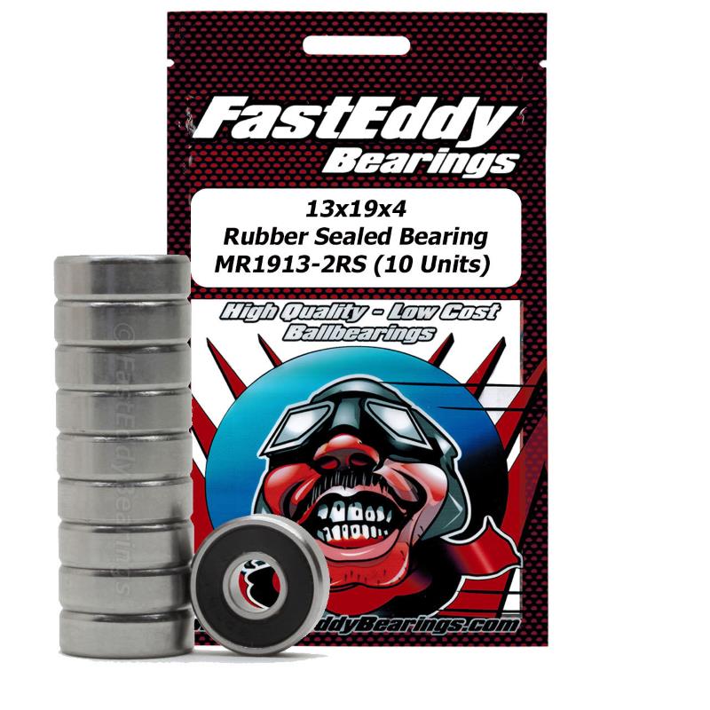 Fast Eddy 13x19x4 Rubber Sealed Bearing MR1913-2RS (10) - Click Image to Close