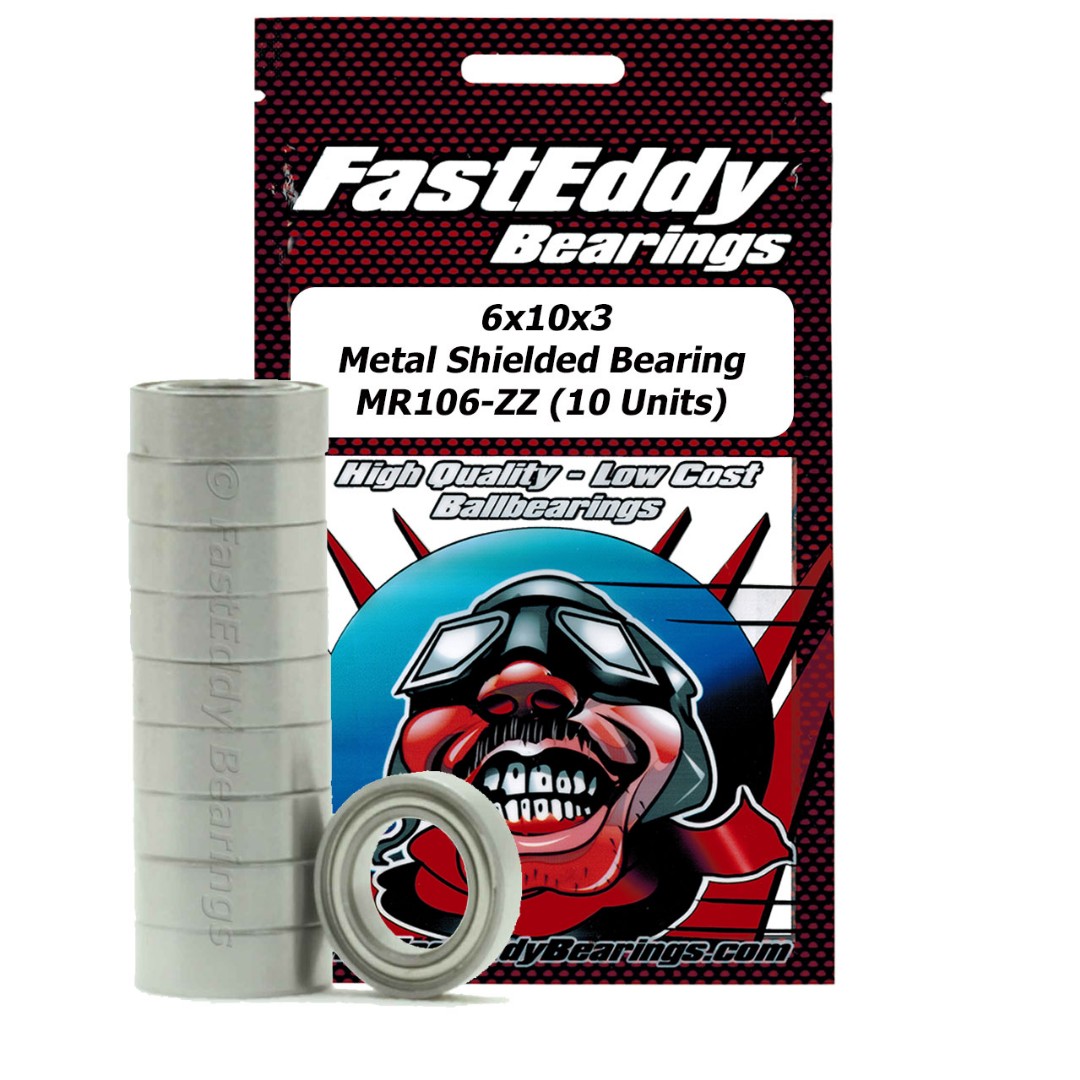 Fast Eddy Tamiya 1060 Metal Shielded Replacement Bearing 6X10X3 - Click Image to Close