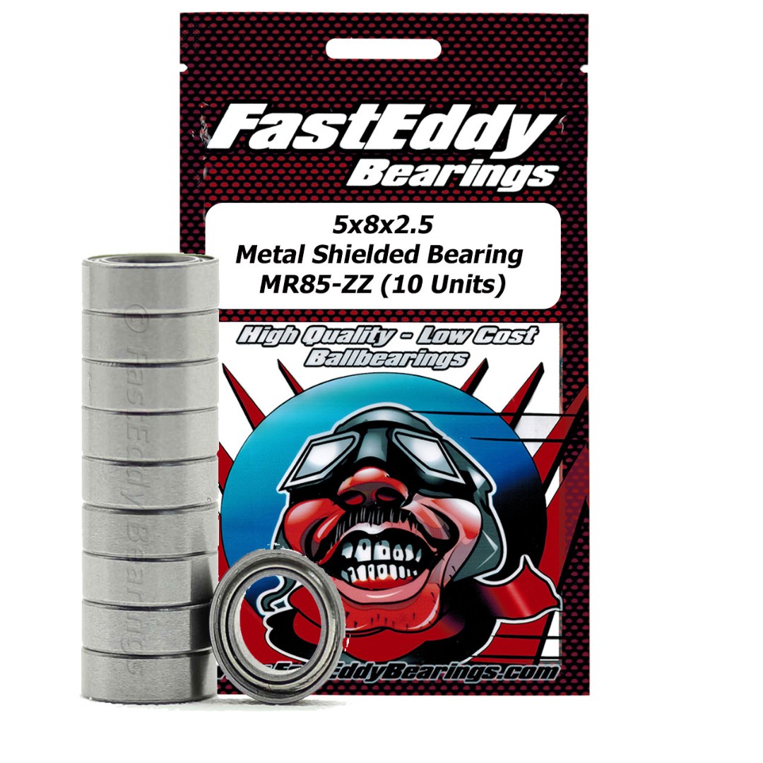 Fast Eddy Traxxas 2728 Metal Shielded Replacement Bearing 5x8x2.5 (10 Units)