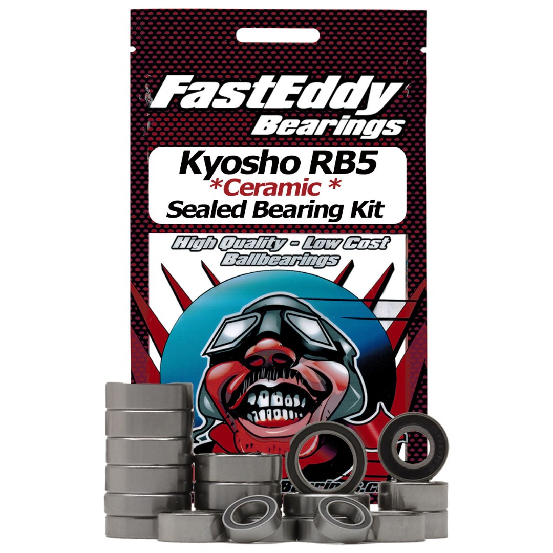 Fast Eddy Kyosho RB5 Ceramic Rubber Sealed Bearing Kit