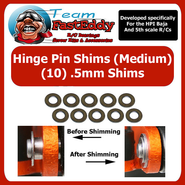 Fast Eddy Hinge Pin Shim Kit .5mm