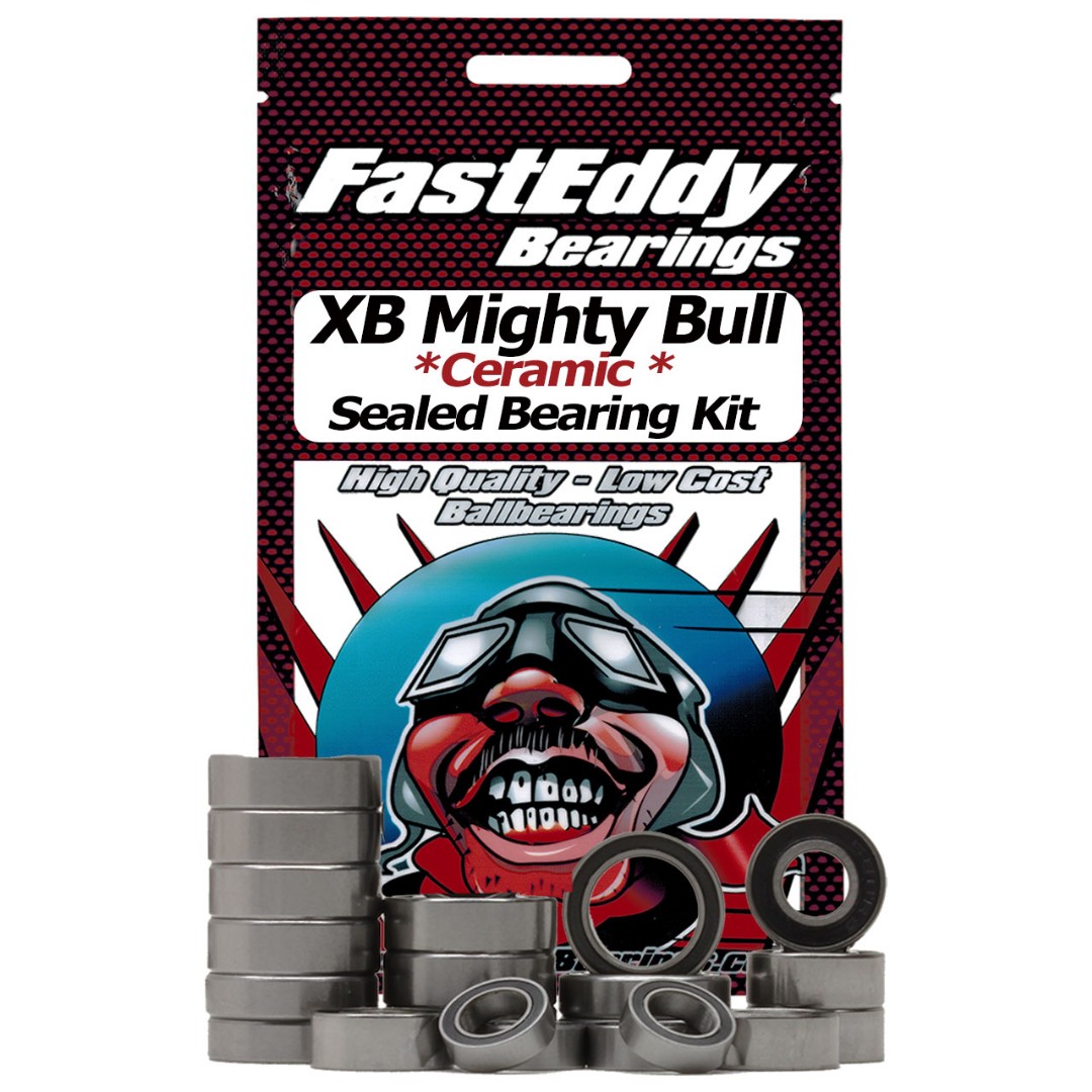 Fast Eddy Tamiya XB Mighty Bull Ceramic Rubber Sealed Bearing Kit