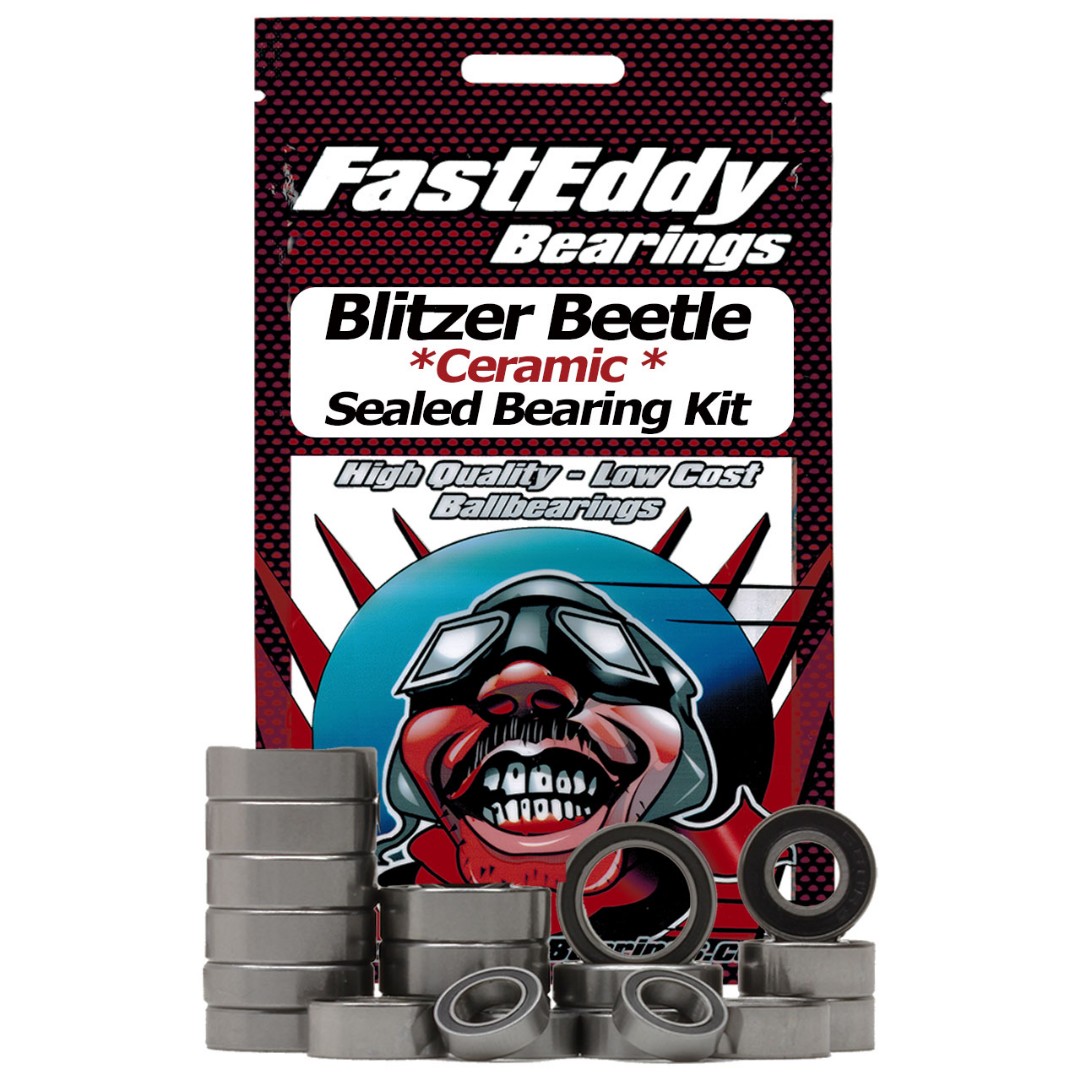 Fast Eddy Tamiya Blitzer Beetle Ceramic Rubber Sealed Bearing Kit