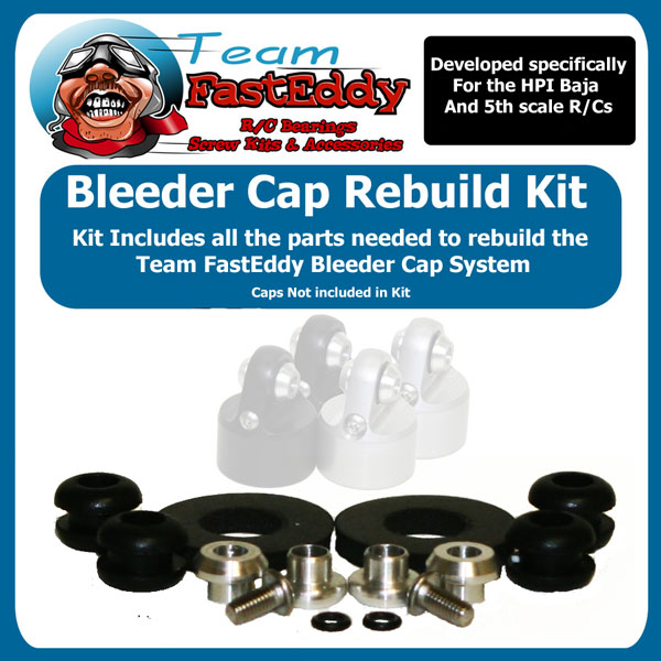 Fast Eddy TFE Bleeder Cap Rebuild Kits