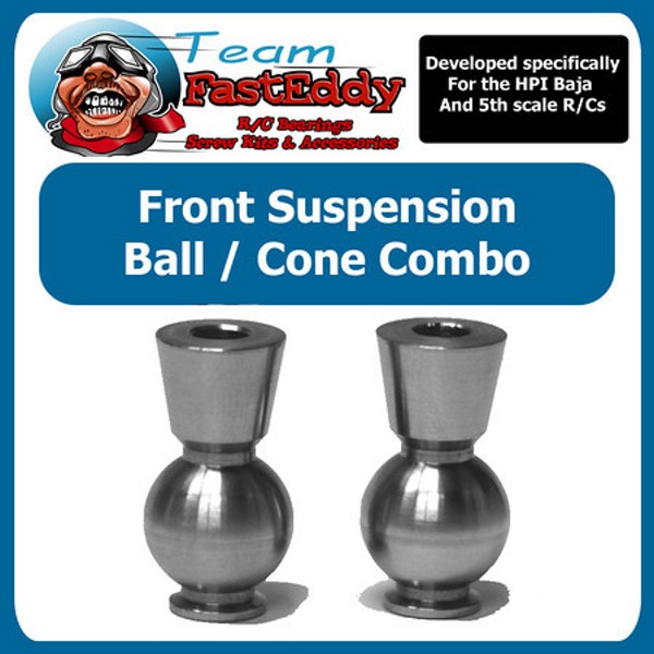 Fast Eddy Steel Ball / Cone Combo (Front Hub) - Click Image to Close