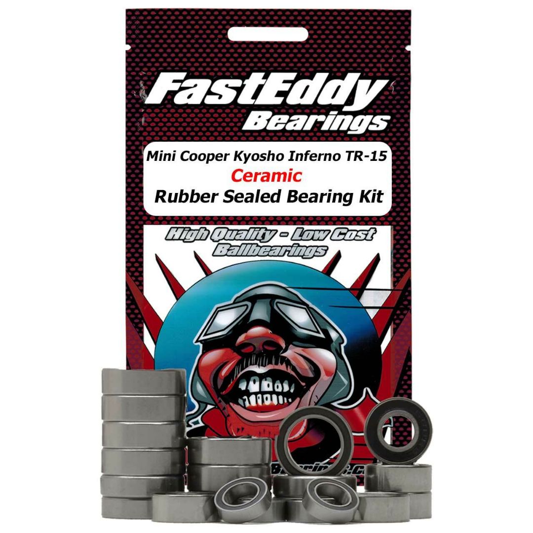 Fast Eddy Kyosho Mini Cooper Kyosho Inferno TR-15 Ceramic Rubber Sealed Bearing Kit