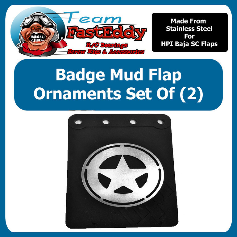 Fast Eddy Mud Flap Ornament Badge